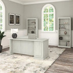 Ensemble bureau d'angle et bibliothèque Saratoga