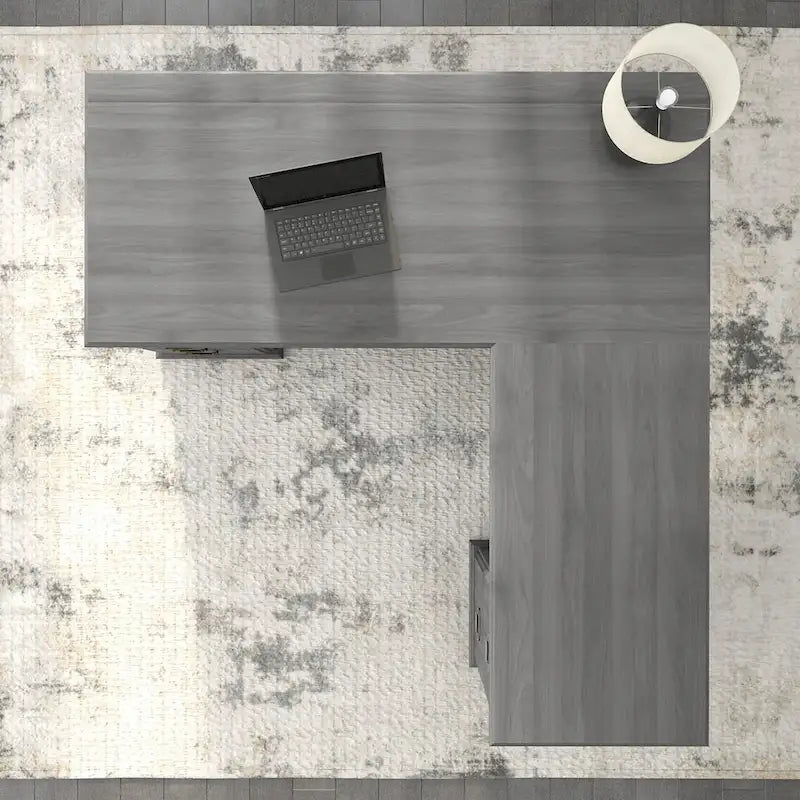 Ensemble bureau d'angle et bibliothèque Saratoga