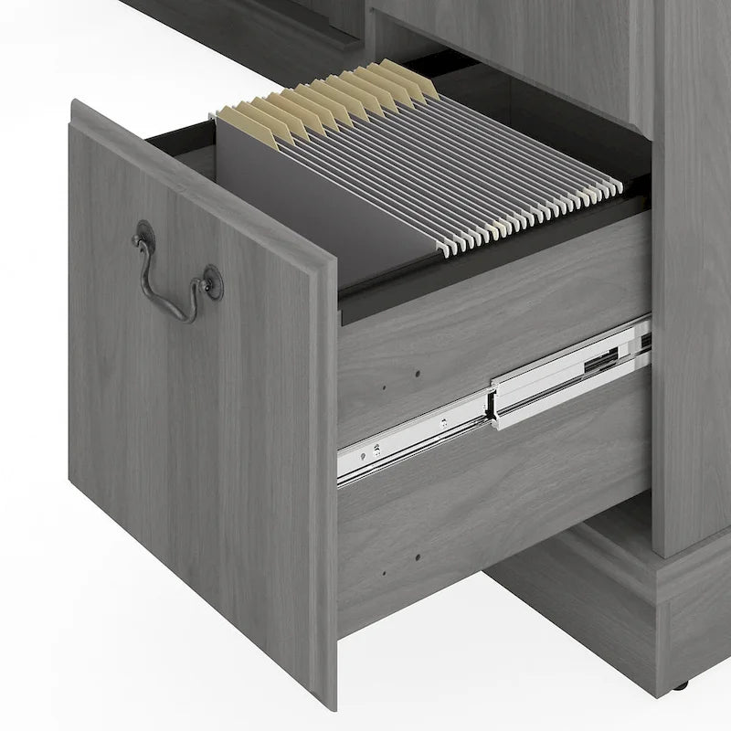 Ensemble bureau d'angle et bibliothèque Saratoga