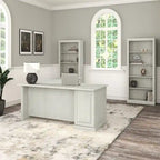 Ensemble bureau d'angle et bibliothèque Saratoga