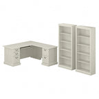 Ensemble bureau d'angle et bibliothèque Saratoga