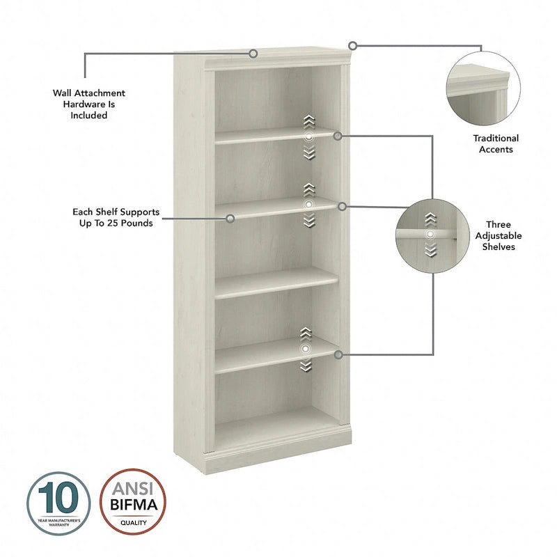 Ensemble bureau d'angle et bibliothèque Saratoga