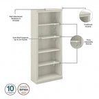 Ensemble bureau d'angle et bibliothèque Saratoga