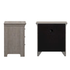 Table de chevet modulaire en bois à 3 tiroirs avec station de charge