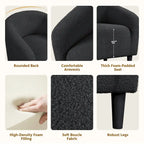 Fauteuil club capitonné avec accoudoirs