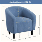 Fauteuil club capitonné avec accoudoirs