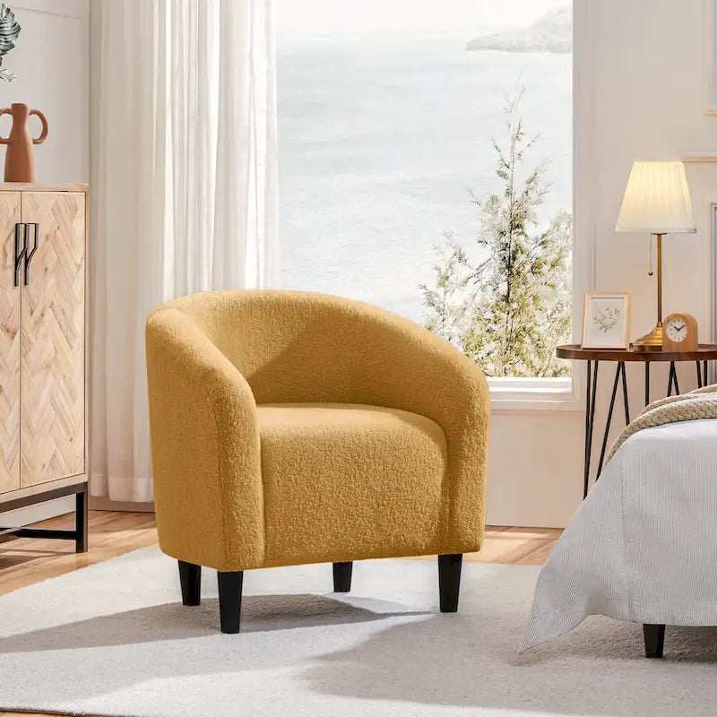 Fauteuil club capitonné avec accoudoirs