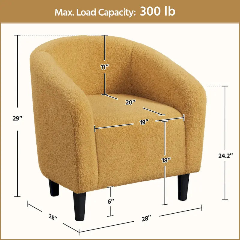 Fauteuil club capitonné avec accoudoirs