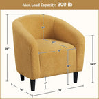 Fauteuil club capitonné avec accoudoirs