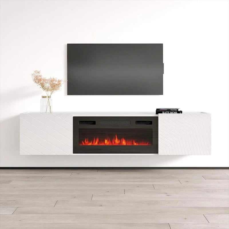 Meuble TV avec cheminée BL-EF