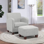 Aiden Chair & Ottoman with Espresso Legs