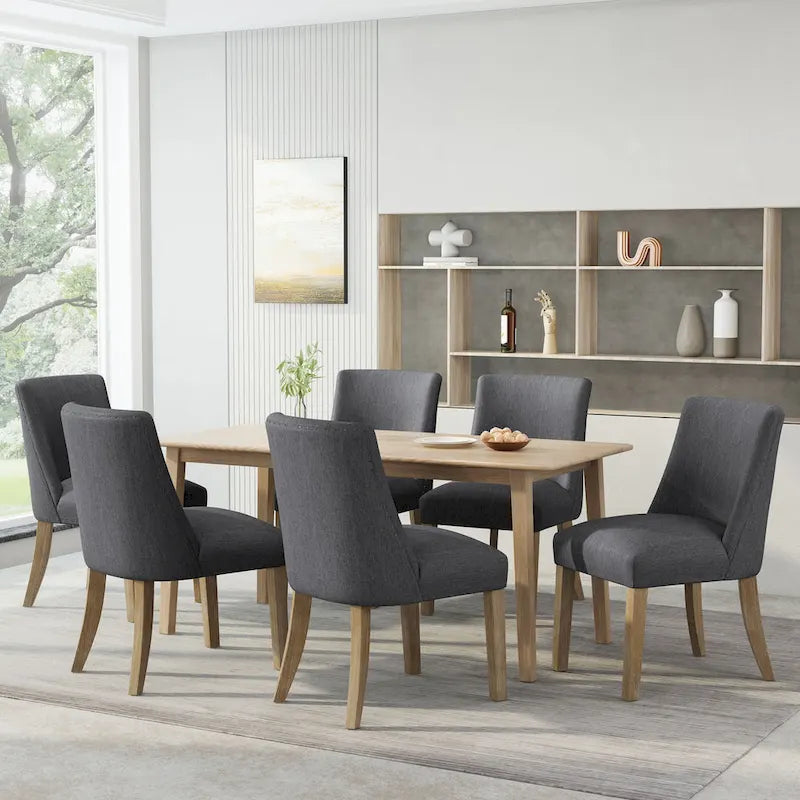 Chaise de salle à manger en tissu Frances