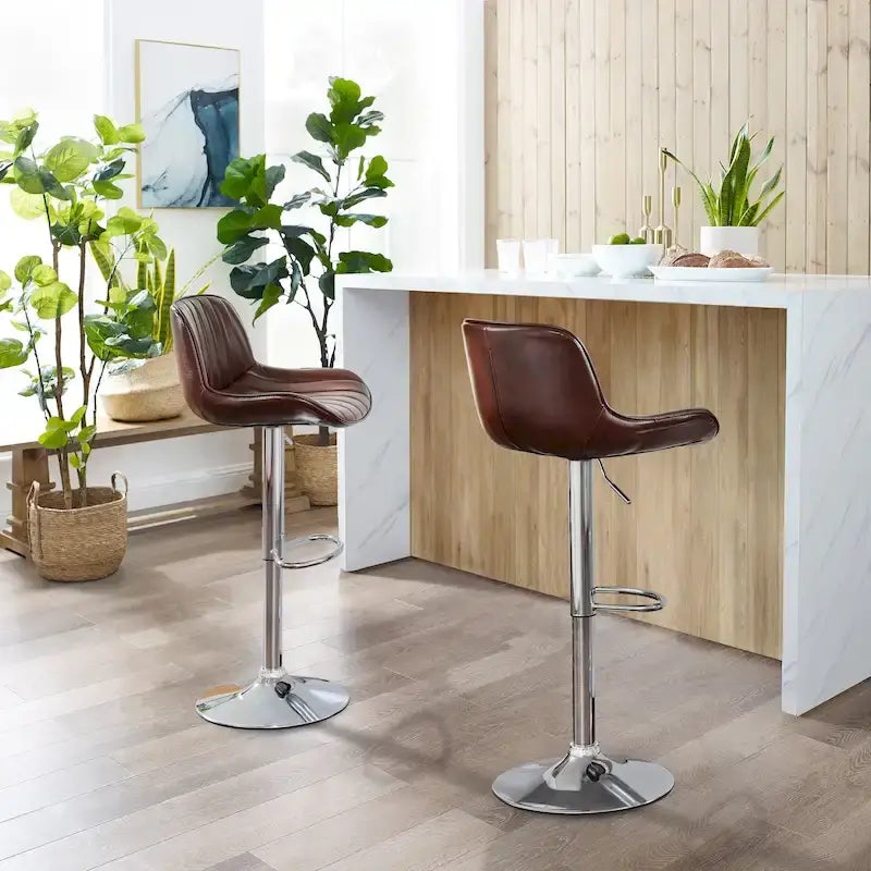 Tabouret de bar pivotant à hauteur réglable