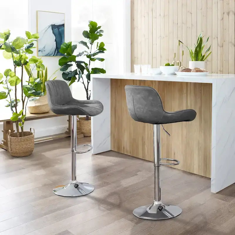 Tabouret de bar pivotant à hauteur réglable