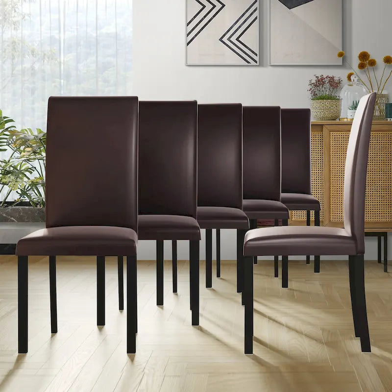 CraftPorch Classy Modern Dining Chairs (Set of 6)