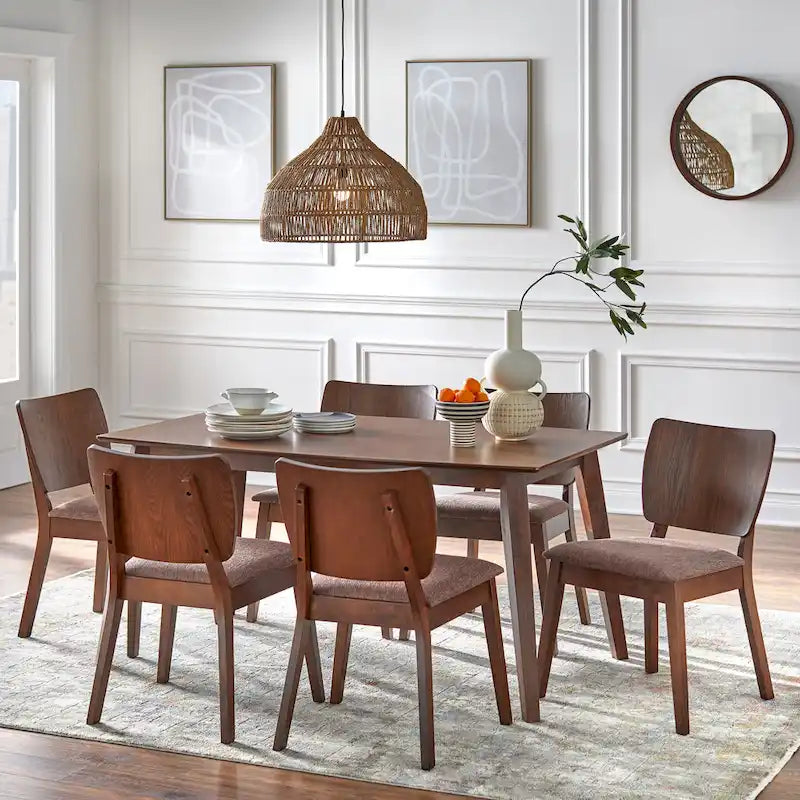 Simple Living Bernard Mid-Century 7-piece Dining Set