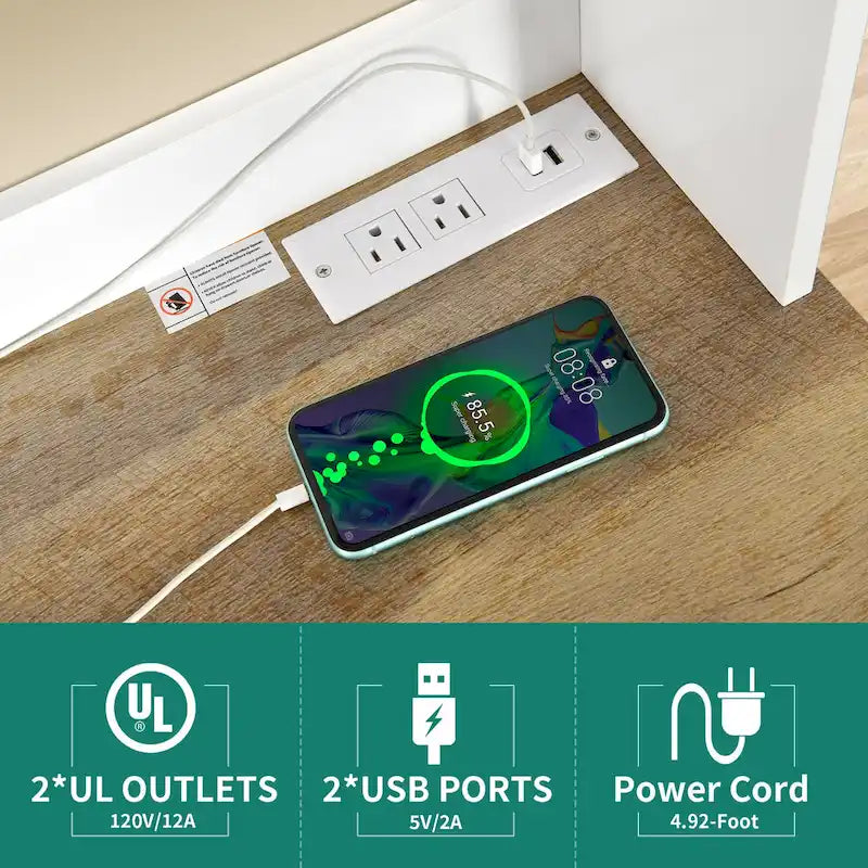 Étagère de cuisine à 5 niveaux avec étagères de rangement, support de four à micro-ondes, organisateur d'étagère de cuisine