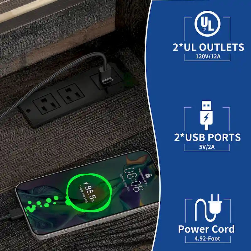 Étagère de cuisine à 5 niveaux avec étagères de rangement, support de four à micro-ondes, organisateur d'étagère de cuisine