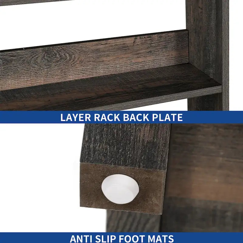 Étagère de cuisine à 5 niveaux avec étagères de rangement, support de four à micro-ondes, organisateur d'étagère de cuisine