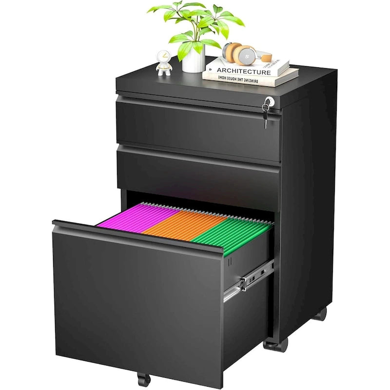 3 Drawer Mobile/Vertical File Cabinet for Home Office