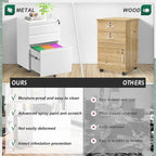 Classeur mobile/vertical à 3 tiroirs pour bureau à domicile