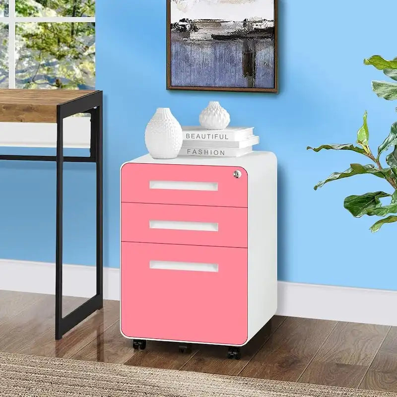 Classeur mobile/vertical à 3 tiroirs pour bureau à domicile