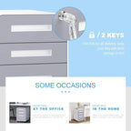 Classeur mobile/vertical à 3 tiroirs pour bureau à domicile