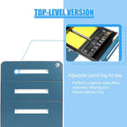 Classeur mobile/vertical à 3 tiroirs pour bureau à domicile