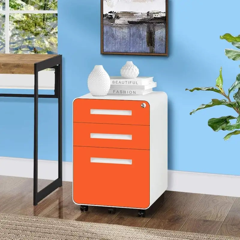 Classeur mobile/vertical à 3 tiroirs pour bureau à domicile