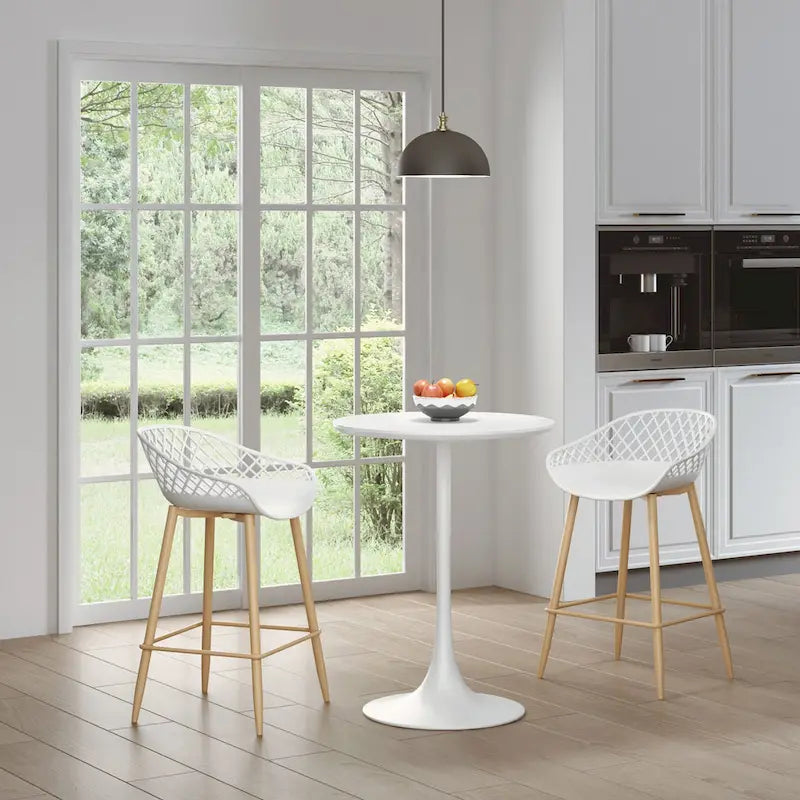 Table de café hauteur comptoir moderne du milieu du siècle