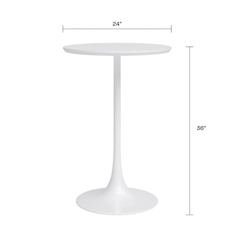 Table de café hauteur comptoir moderne du milieu du siècle