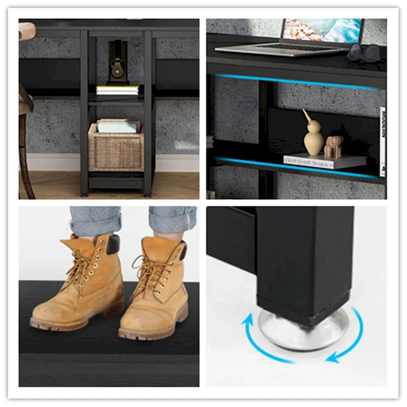 Bureau deux personnes avec étagère, Double bureau