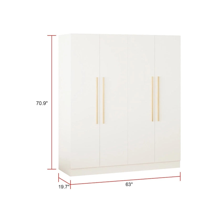 Grande Armoire de Rangement 4 Portes