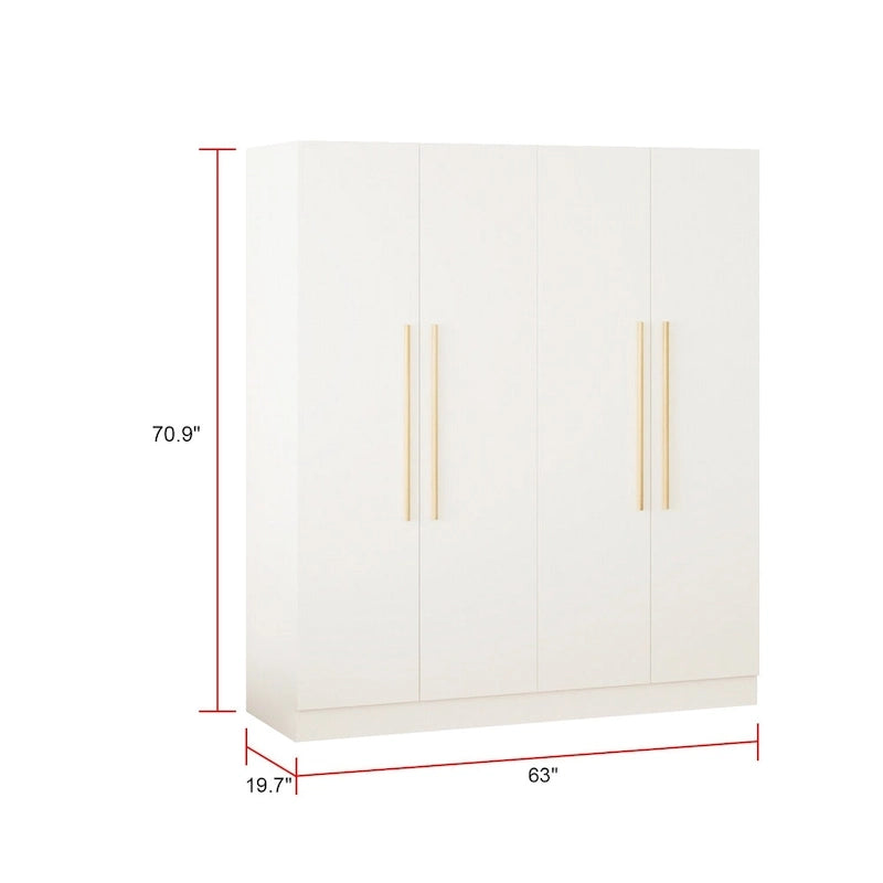 Grande Armoire de Rangement 4 Portes