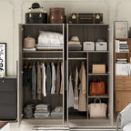 Grande Armoire de Rangement 4 Portes