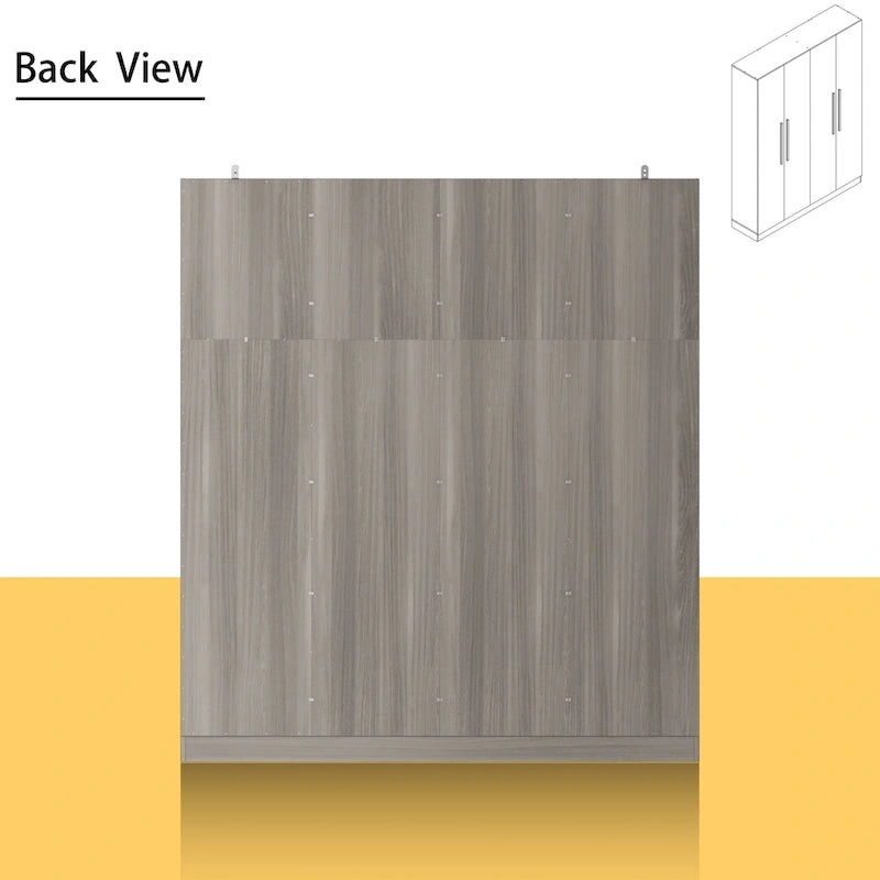 Grande Armoire de Rangement 4 Portes