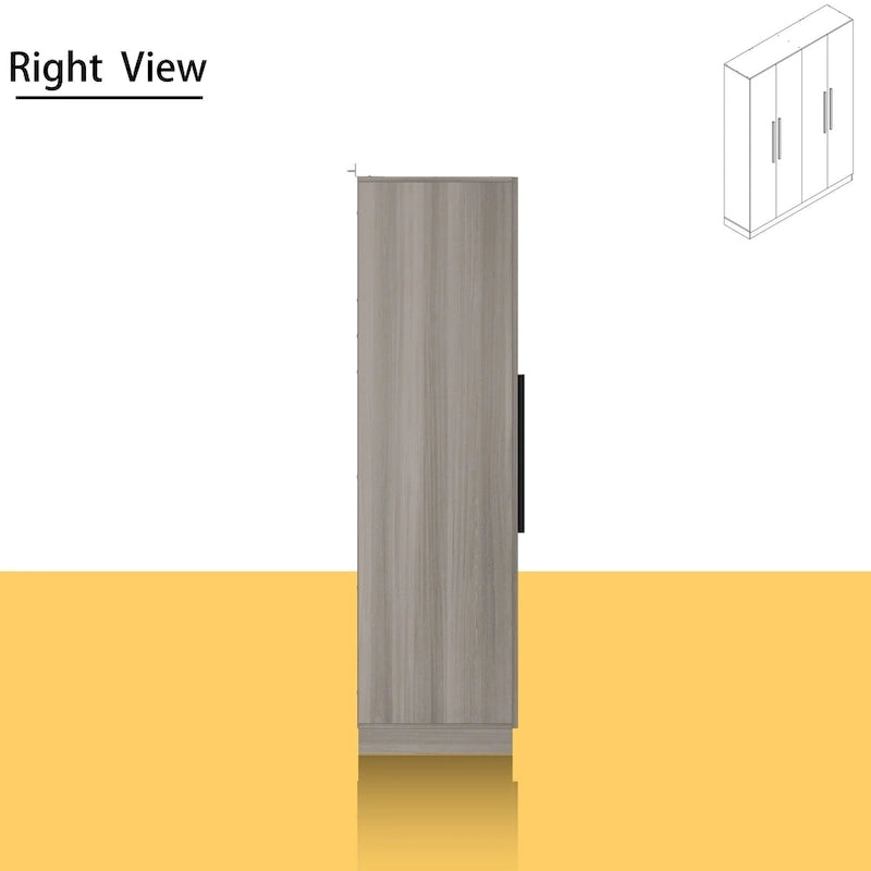 Grande Armoire de Rangement 4 Portes