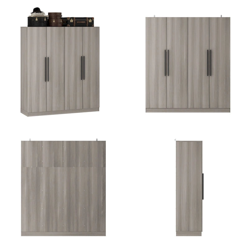 Grande Armoire de Rangement 4 Portes