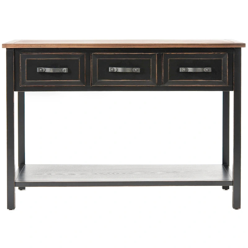 Console Jennette noire/noyer - 42Wx15Dx30H
