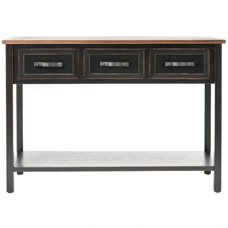 Console Jennette noire/noyer - 42Wx15Dx30H