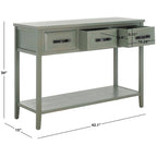 Console Jennette noire/noyer - 42Wx15Dx30H