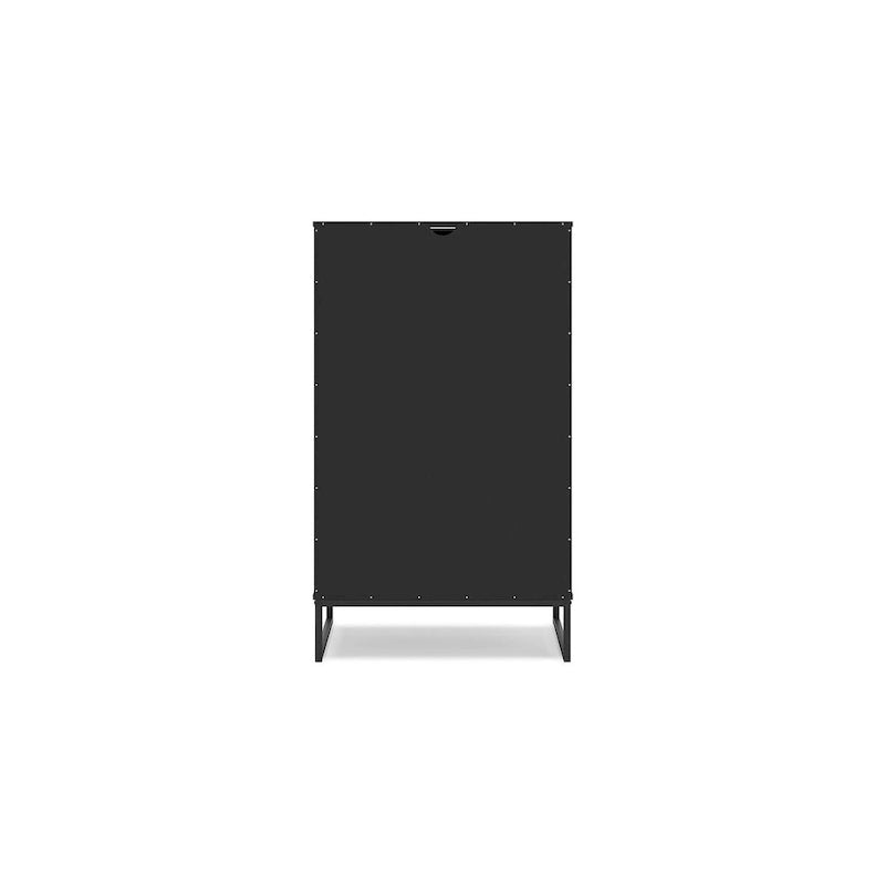 Commode noire Socalle