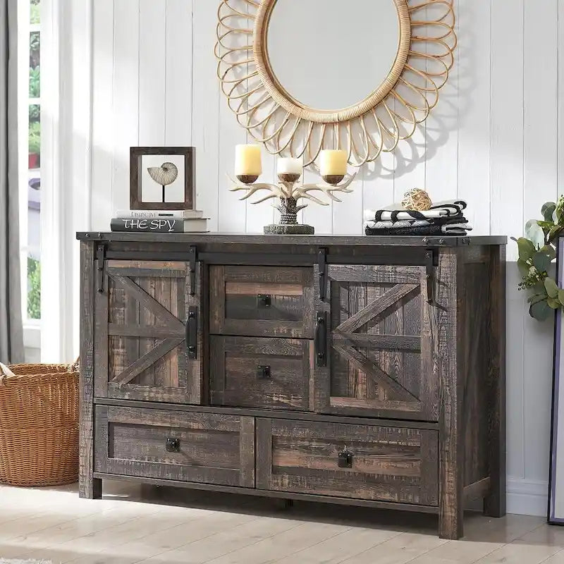 Farmhouse Dresser, Chest of Drawer, Dresser TV Stand, Storage Dresser
