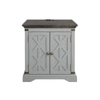 Table d'appoint de ferme avec station de recharge - 63,5 cm de hauteur