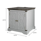 Table d'appoint de ferme avec station de recharge - 63,5 cm de hauteur