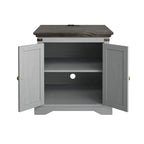 Table d'appoint de ferme avec station de recharge - 63,5 cm de hauteur