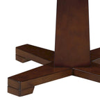 Table de salle à manger de jeu de poker ronde de 48 pouces avec porte-gobelets, plateaux à jetons, marron